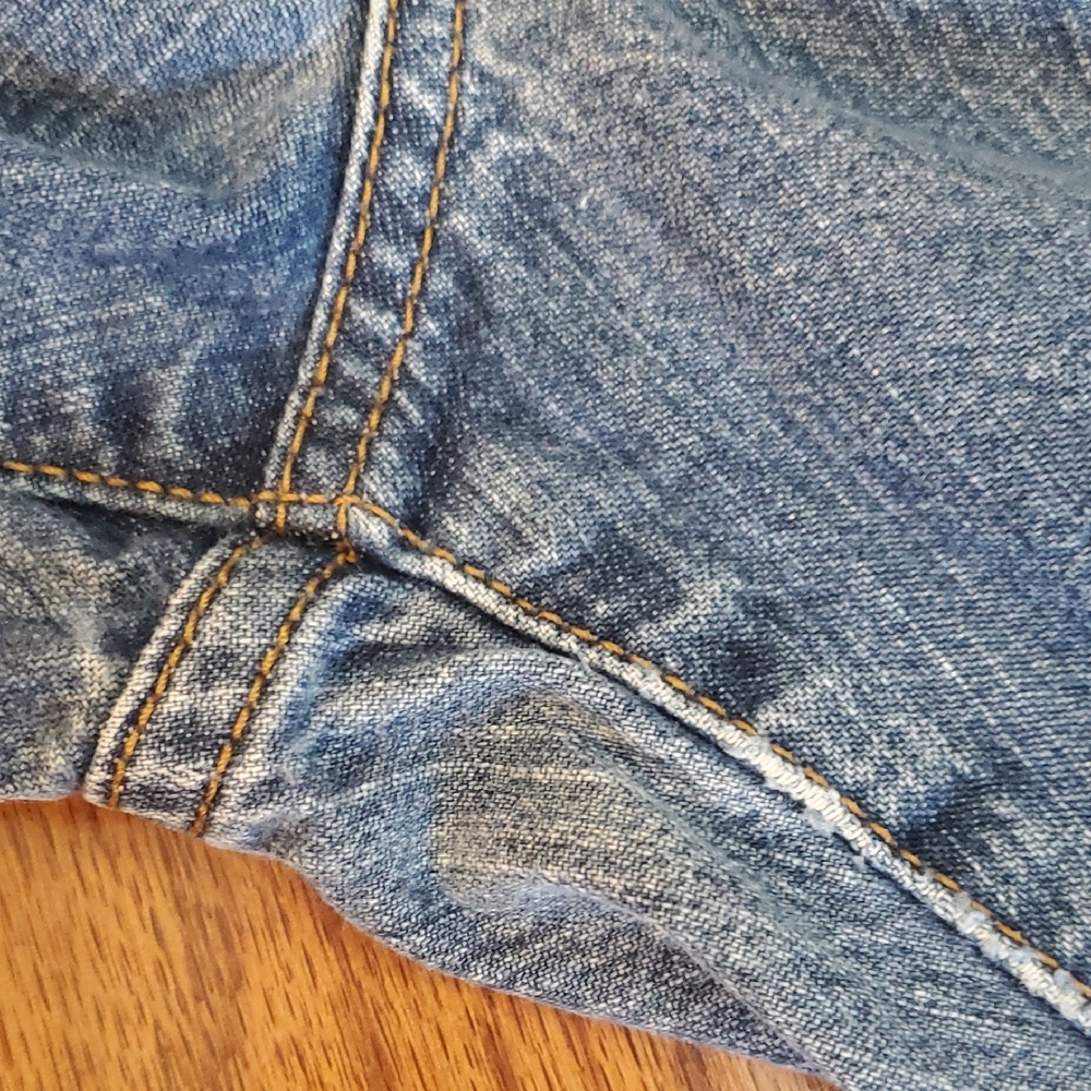 Lucky Brand Dungarees Classic Fit Crop Jeans Womens Size 30 Blue Medium Wash 08 - Picture 9 of 15